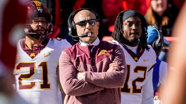 P.J. Fleck first half 2022 Nebraska vs Minnesota football USATSI_19364842